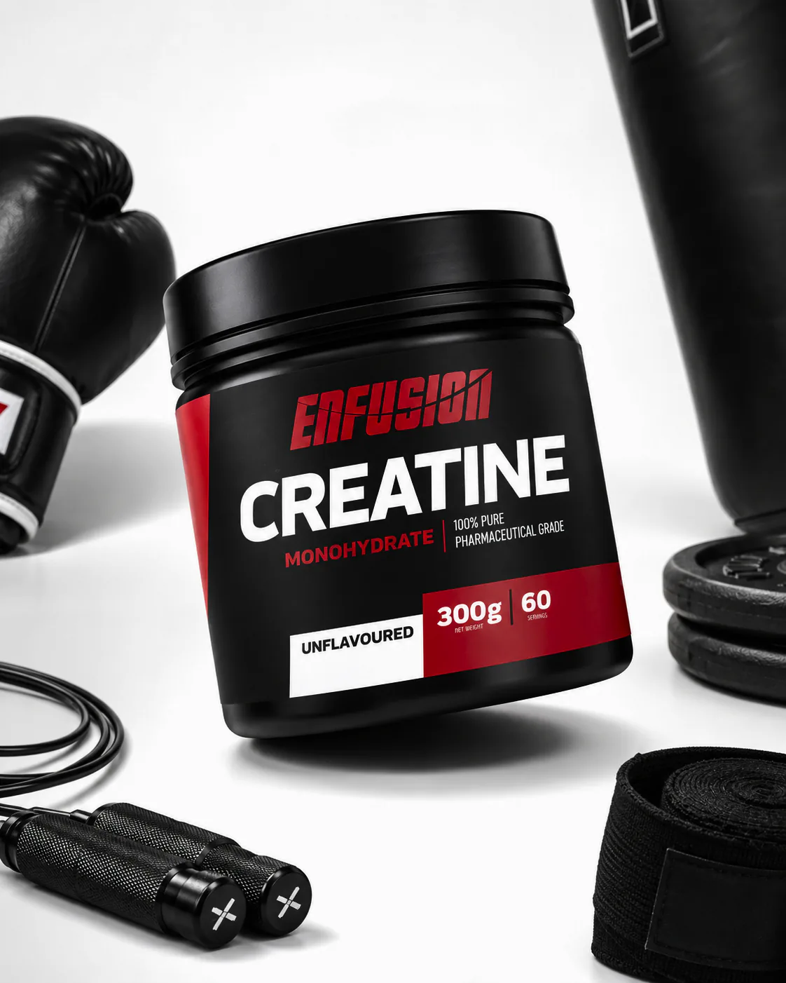 ENFUSION Creatine supplement tub