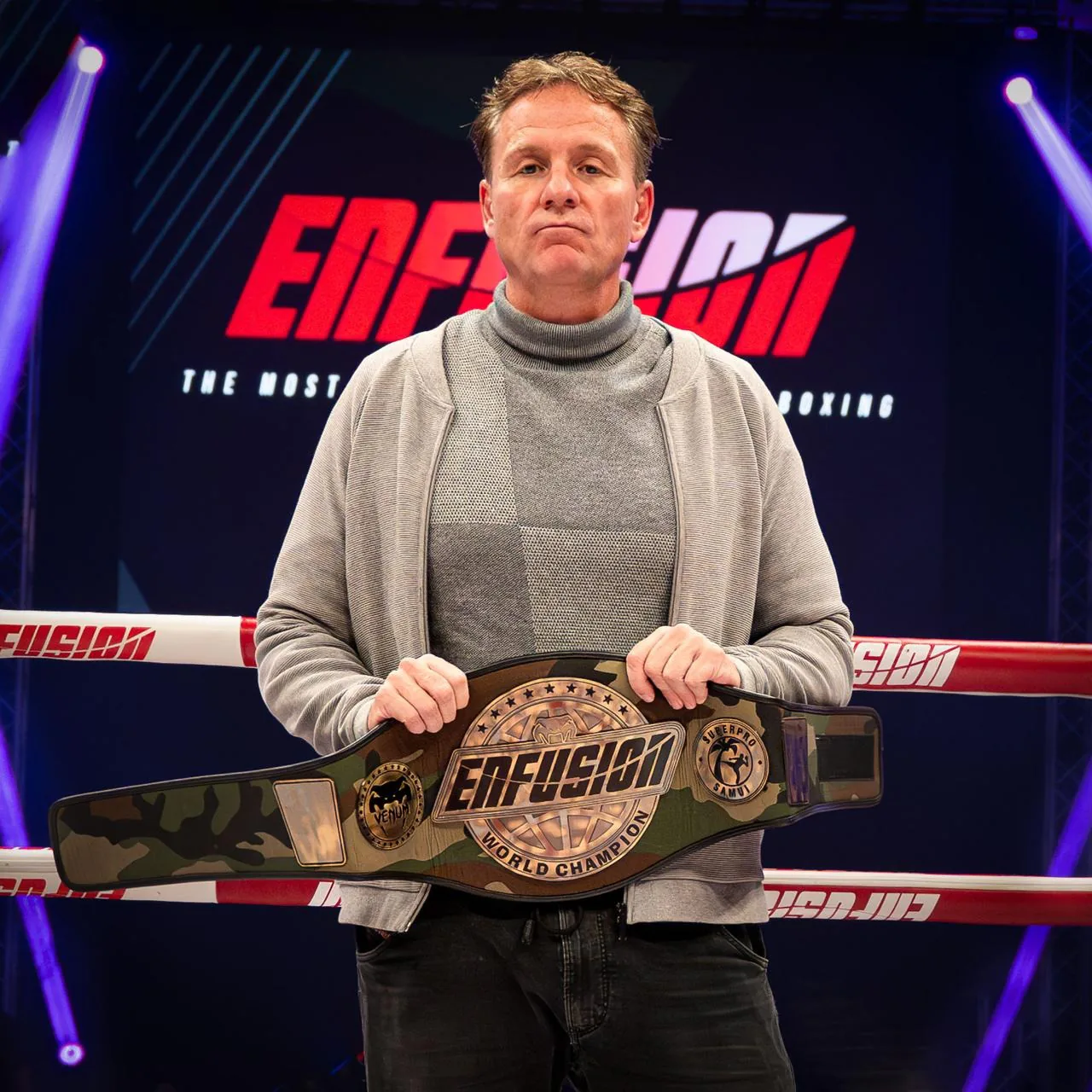 Edwin van Os, founder and CEO of Enfusion, in the gym